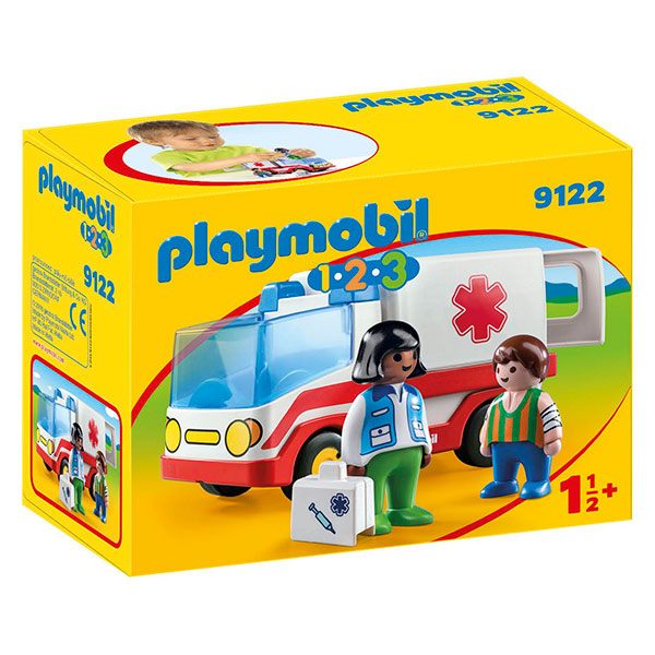 PLA9122 Playmobil 1.2.3. ambulancia - 18,99€